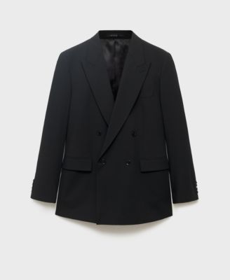 Men's Boston Regular-Fit Double-Breasted Suit Blazer