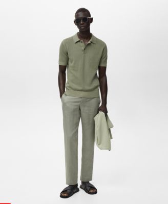 Men's Slim-Fit Linen Pants