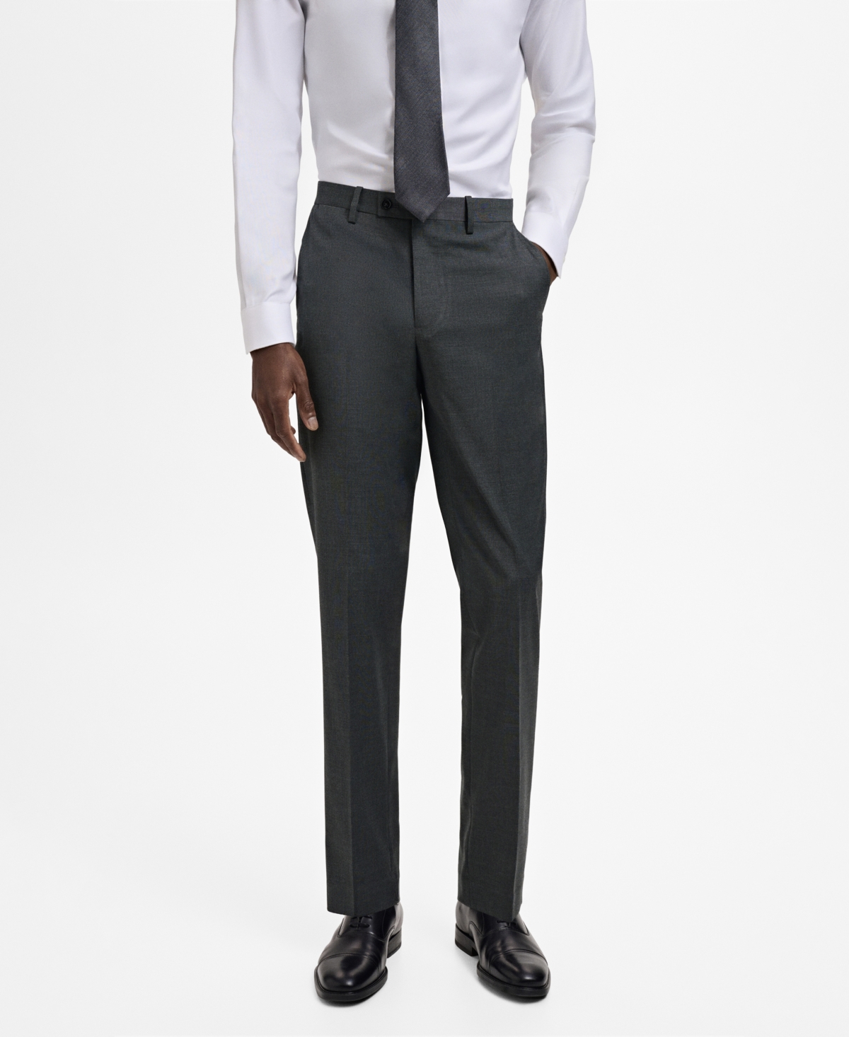 Men's Milan Slim-Fit Suit Pants - Gray