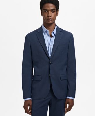 MANGO - Men's Stretch Fabric Super Slim-Fit Suit Jacket