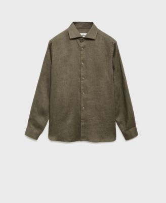 Men's Linen Slim-Fit Shirt