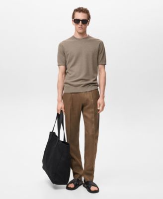 Men's Ribbed Knit T-Shirt