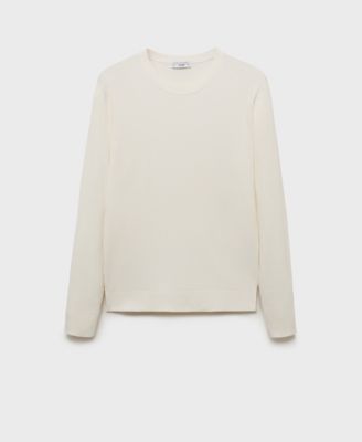 Men's Fine Rib-Knit Cotton Sweater