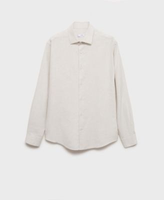 Men's Cotton Linen-Blend Shirt