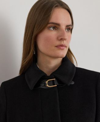 Women's Belted Single-Breasted Wool Coat