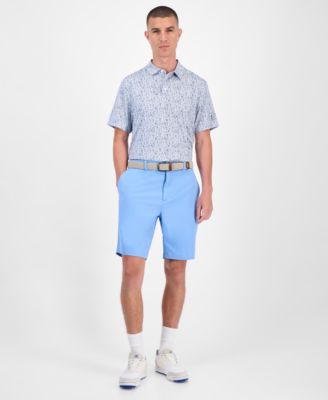 Men's Micro-Floral Polo Shirt