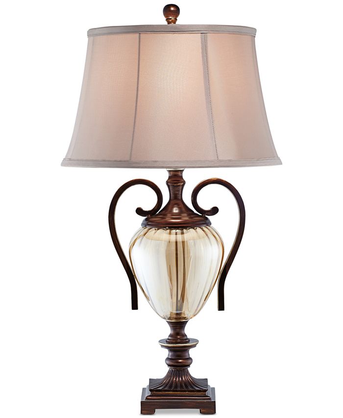 Kathy Ireland Pacific Coast Traditional Glass and Metal Table Lamp