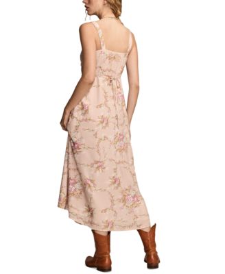 Women's Sweetheart-Neck Sleeveless Midi Dress