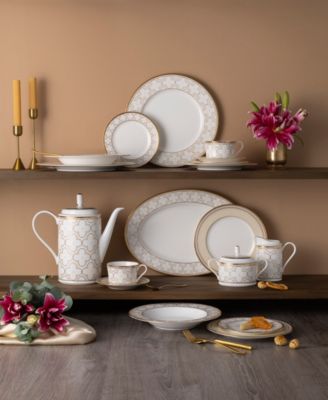 Trefolio Gold 40-Piece Dinnerware Set, Service For 8