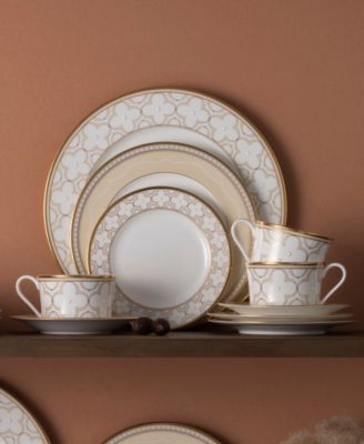 Trefolio Gold 40-Piece Dinnerware Set, Service For 8