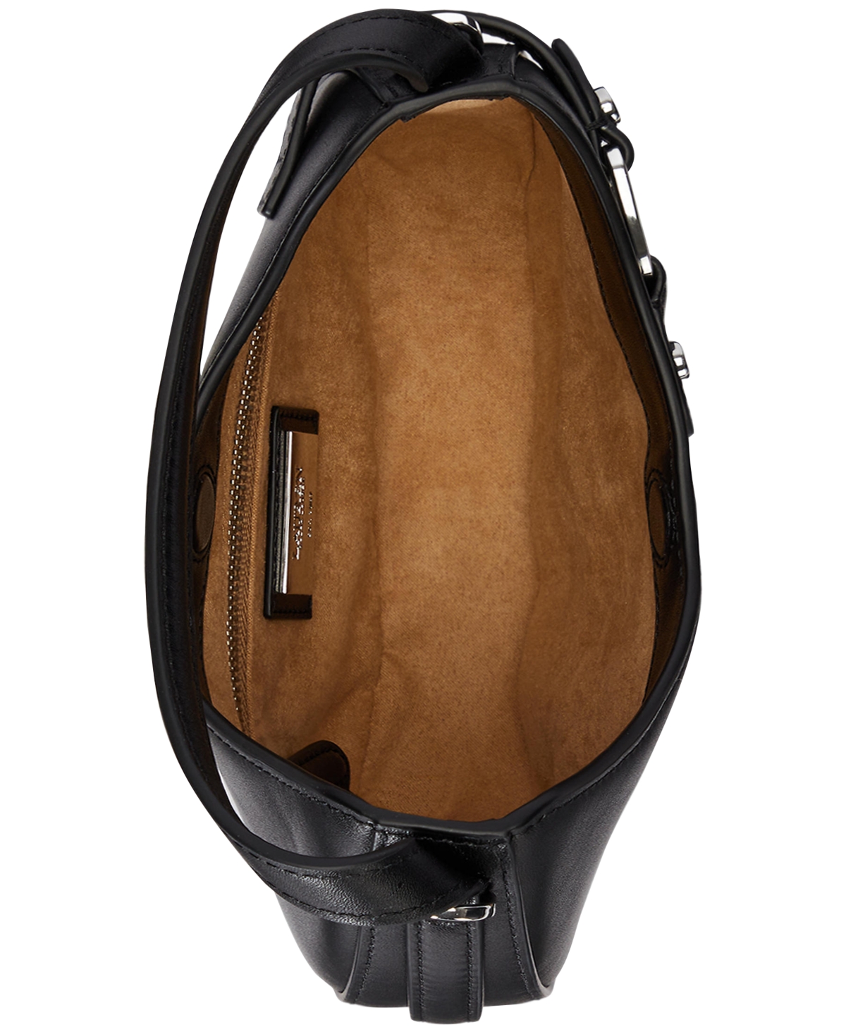 Ralph Lauren Leather Mini Tasha Crossbody Bag In Black