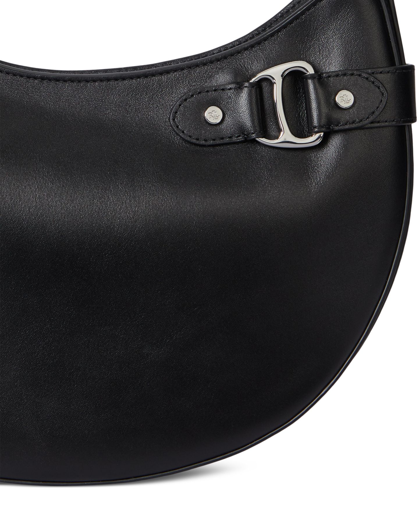 Женская сумка Lauren Ralph Lauren Leather Large Tasha Shoulder, цвет: Чёрный — фото 5