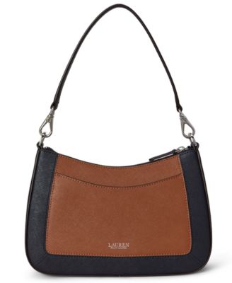 Two-Tone Leather Small Danni Bag