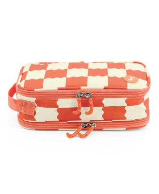 Doodle Pencil Case with Organizational Pockets and Handle Strap