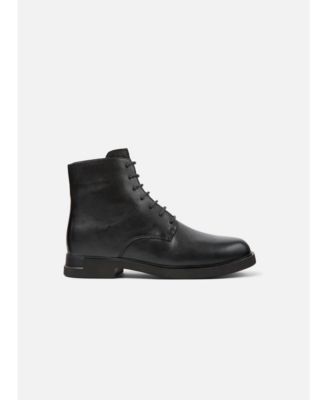 Iman Leather Lace Up Bootie