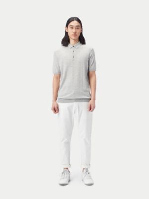 Men's Cashmere Silk Polo Shirt