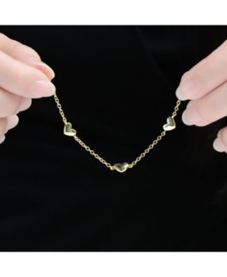14K Gold Plated Station Bracelet 2-Piece Set