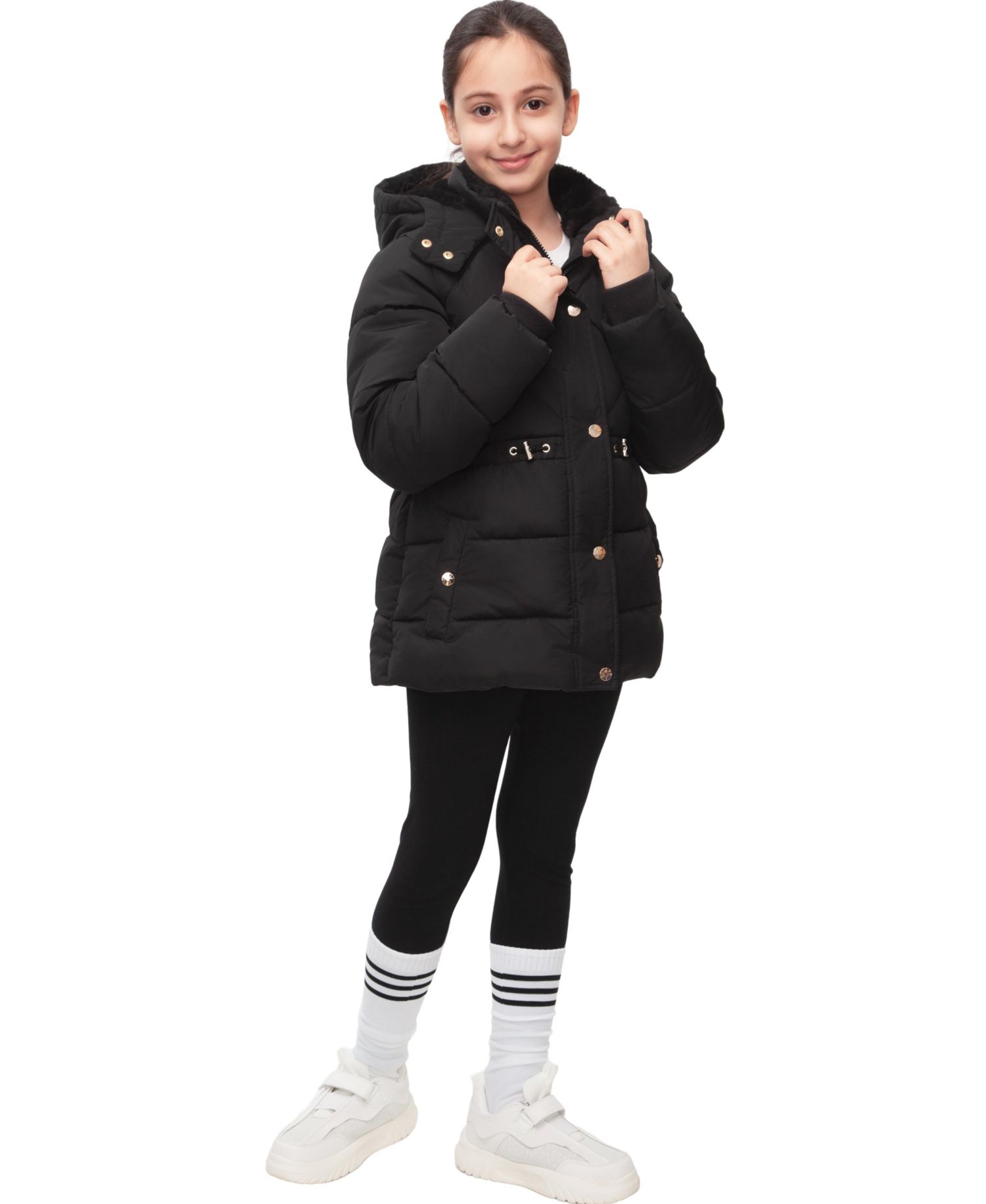 Little and Big Girls' Timeless Quilted Coat