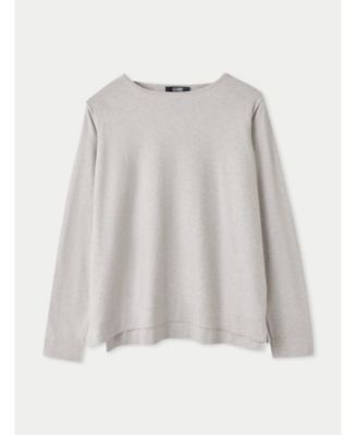 Women's Boatneck Cotton Silk Cashmere Blend Sweater