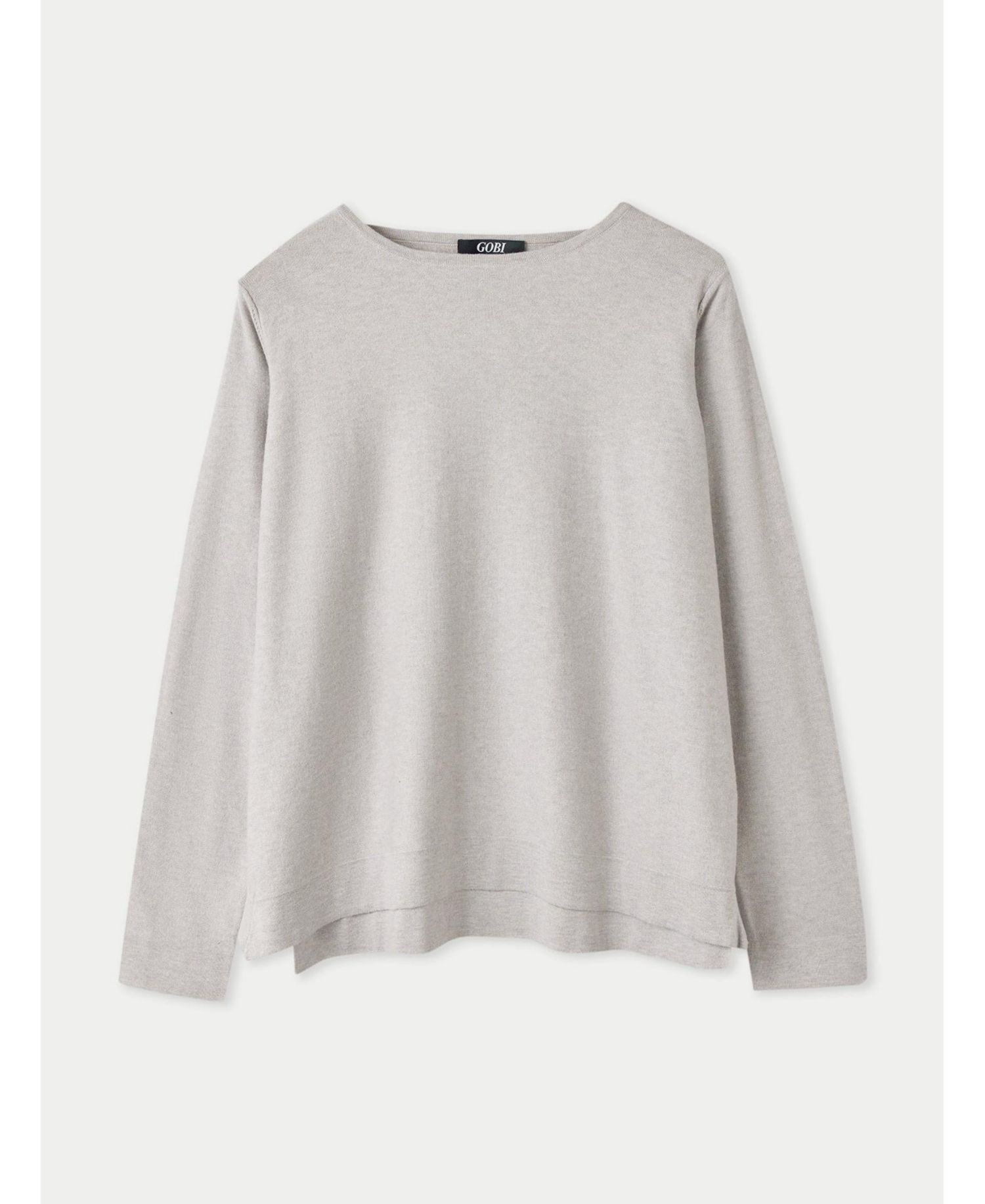 Women's Boatneck Cotton Silk Cashmere Blend Sweater