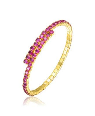 Colored Cubic Zirconia Tennis Bracelet