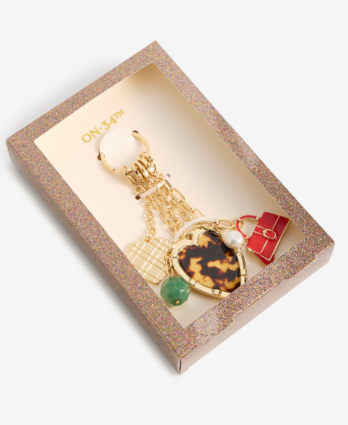 On 34th Boxed Handbag Keyring Charms, Macy's Exclusive In Multi