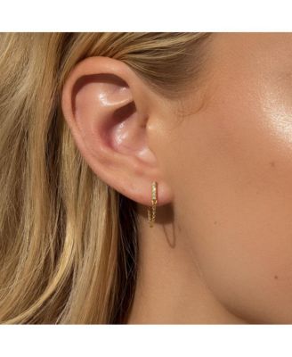 14K Gold-Plated Downtown Chain Earrings