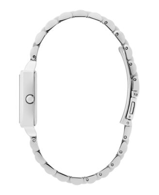 Women's Quartz Silver-Tone Stainless Steel Bracelet Watch 25.5mm x 20.5mm