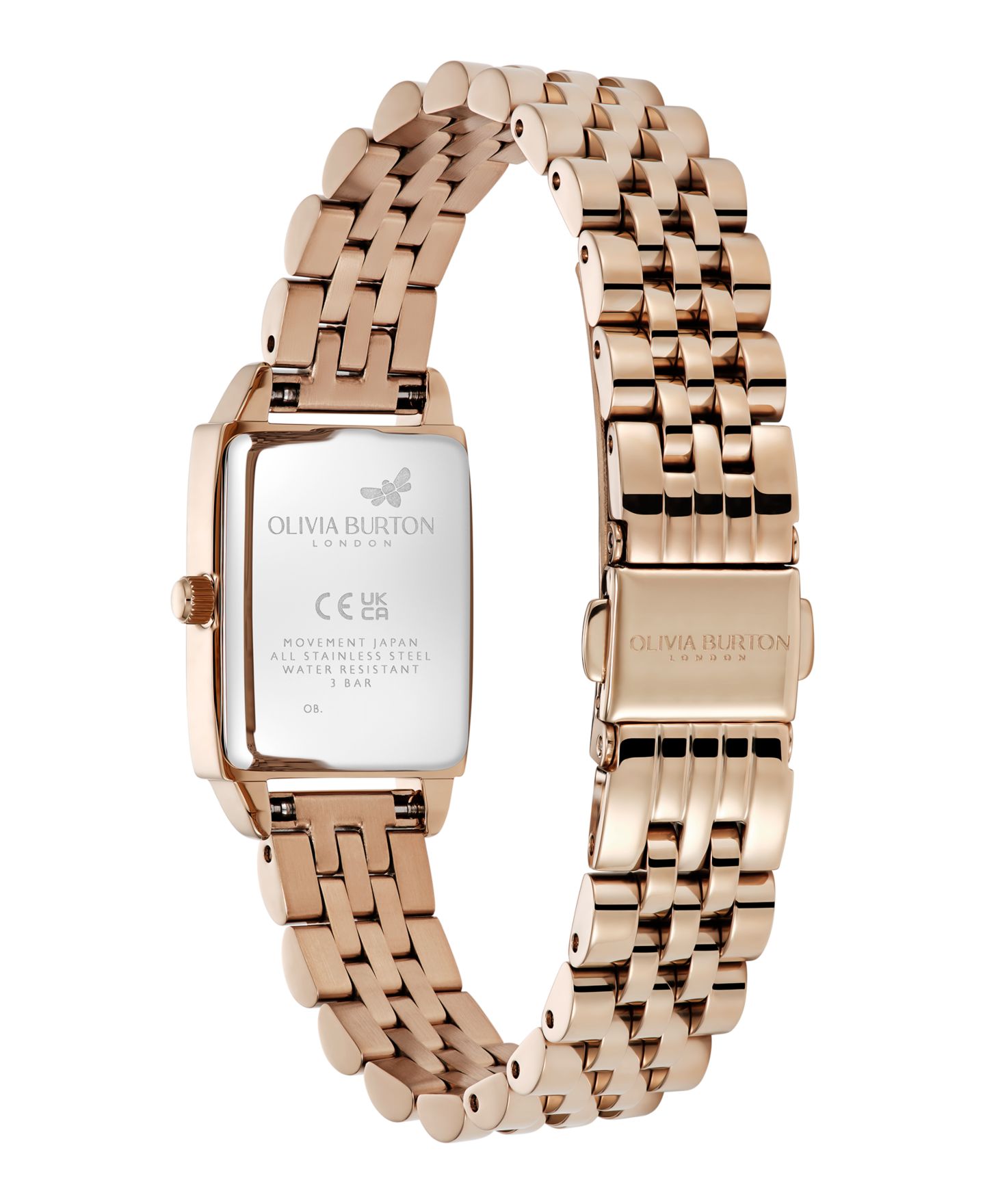 Женские часы Olivia Burton Quartz Carnation Gold-Tone Stainless Steel Bracelet Watch 25.5mm x 20.5mm — фото 4