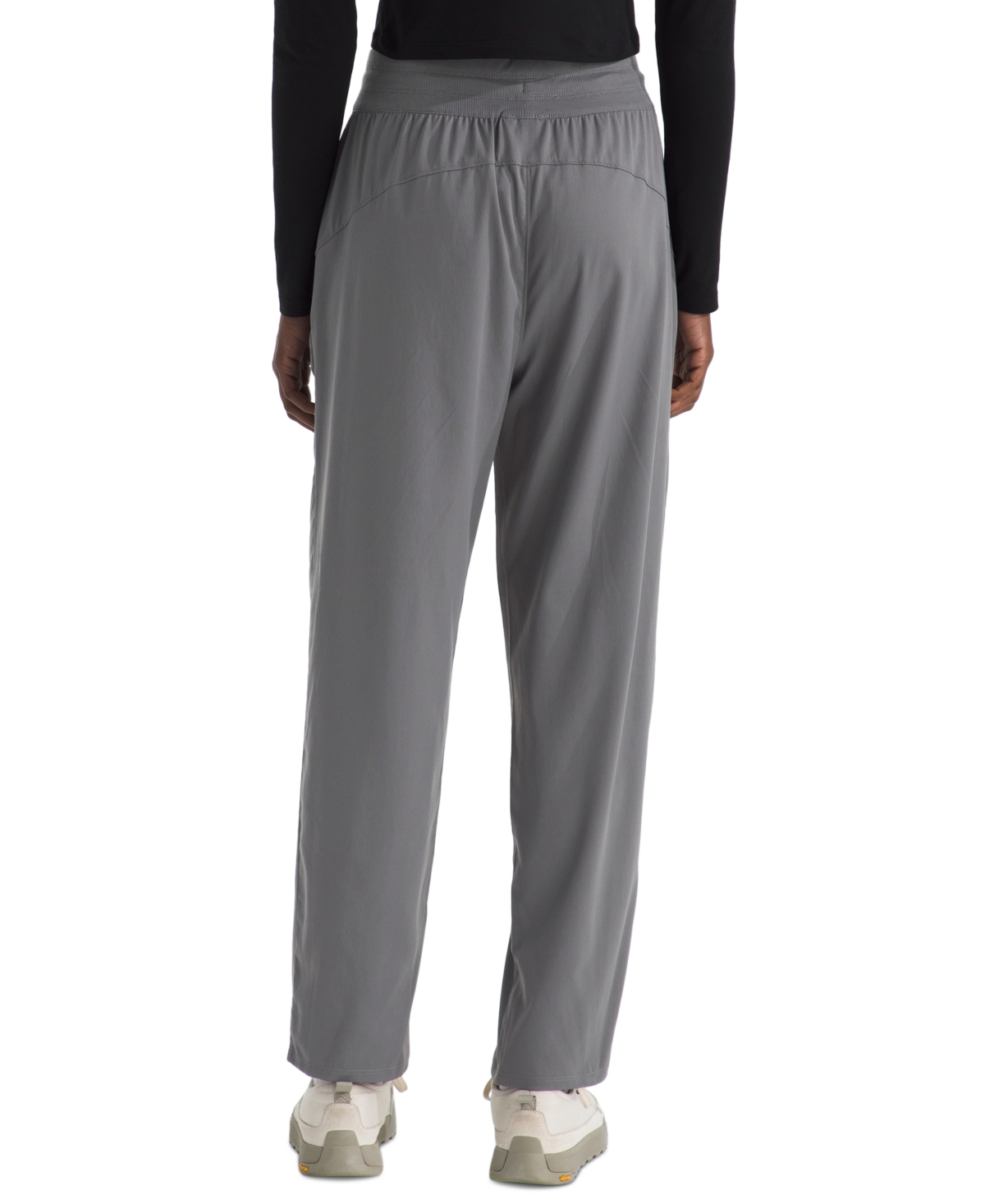 The North Face Aphrodite Arise Wide Leg Pants In Gray