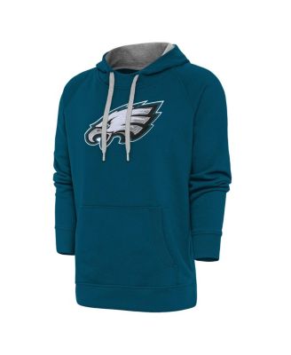Antigua - Men's Midnight Green Philadelphia Eagles Victory Chenille Pullover Hoodie