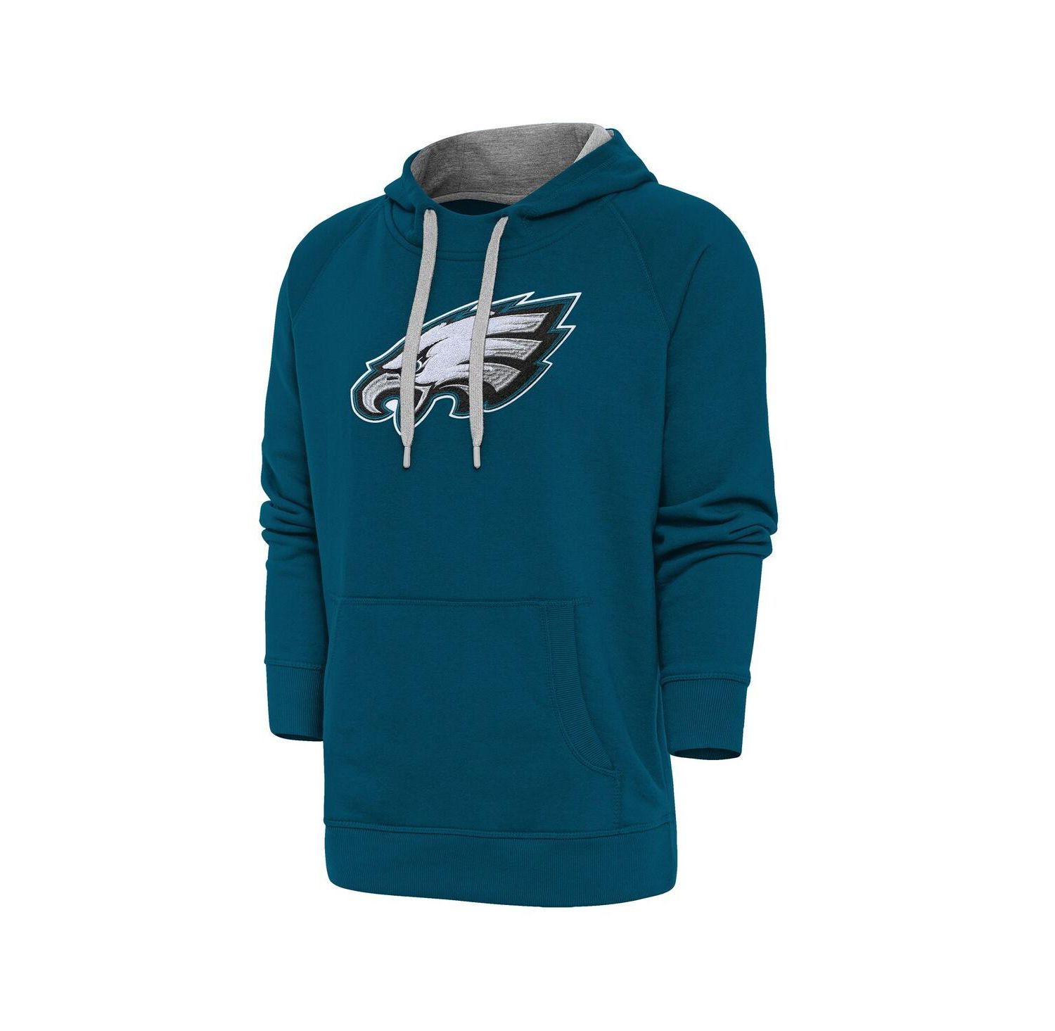 Men's Midnight Green Philadelphia Eagles Victory Chenille Pullover Hoodie