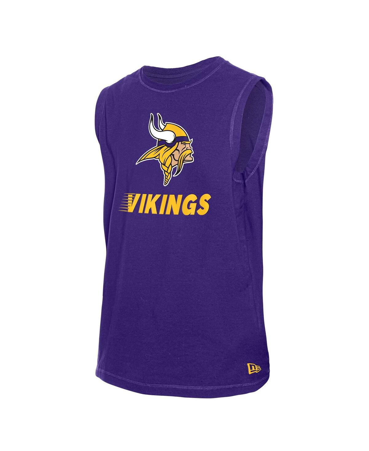 New Era Men's Purple Minnesota Vikings Leisure Collection Tank Top In Purple