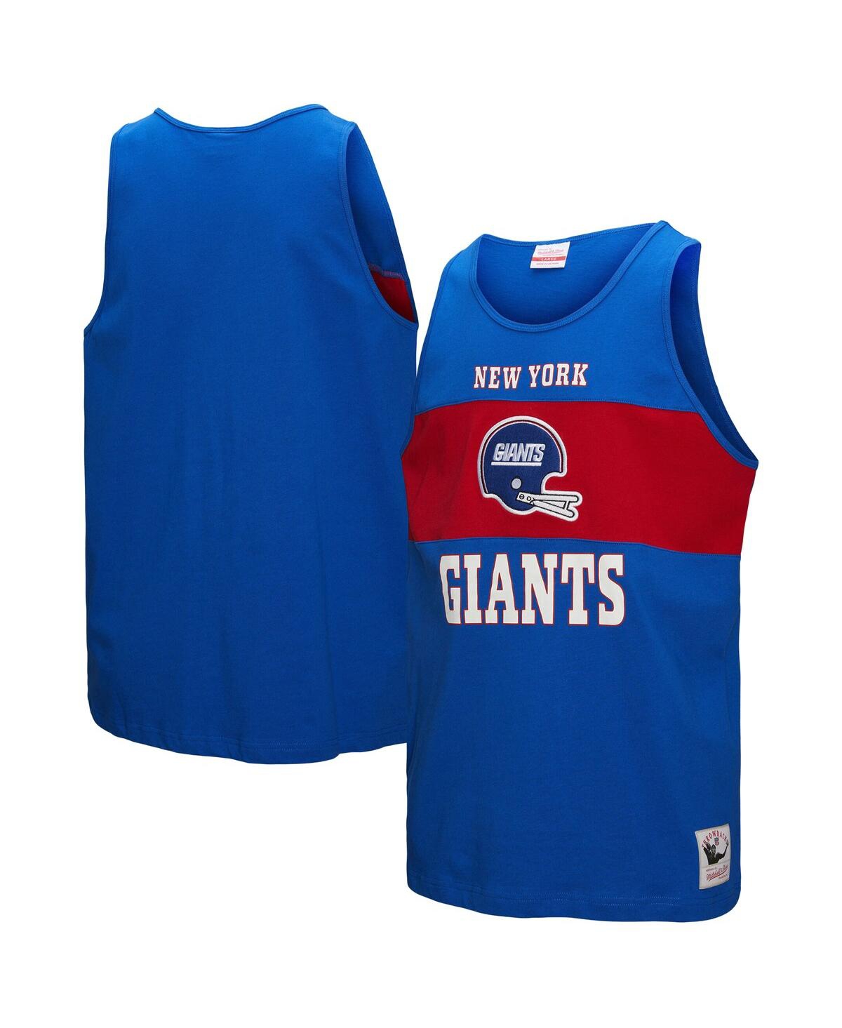 Men's Royal New York Giants Retro Color Block Tank Top - Royal