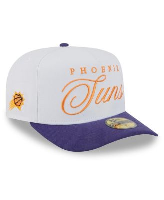 New Era - Men's White/Purple Phoenix Suns 2025 NBA Draft A-Frame 59FIFTY Fitted Hat