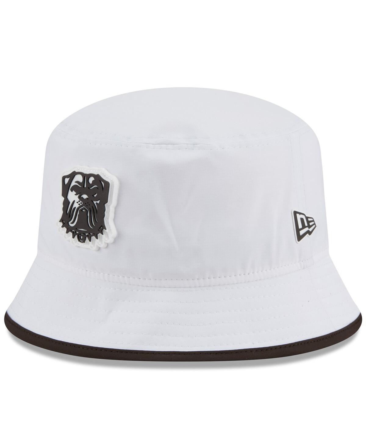 New Era Men's White Cleveland Browns 2025 Nfl Training Camp Stretch Bucket Hat In White