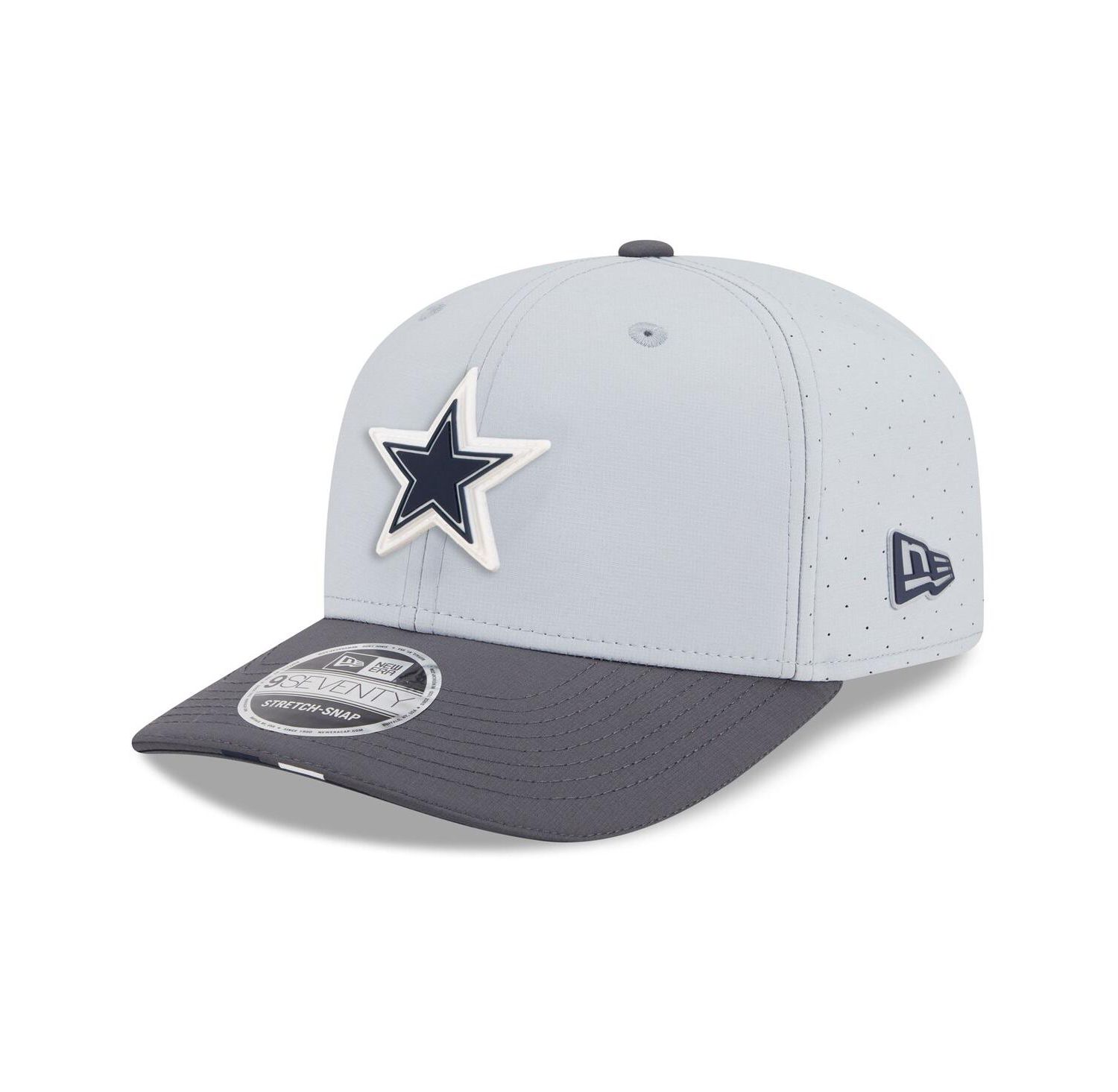 Men's Gray/Graphite Dallas Cowboys 2025 NFL Training Camp 9SEVENTY Adjustable Hat