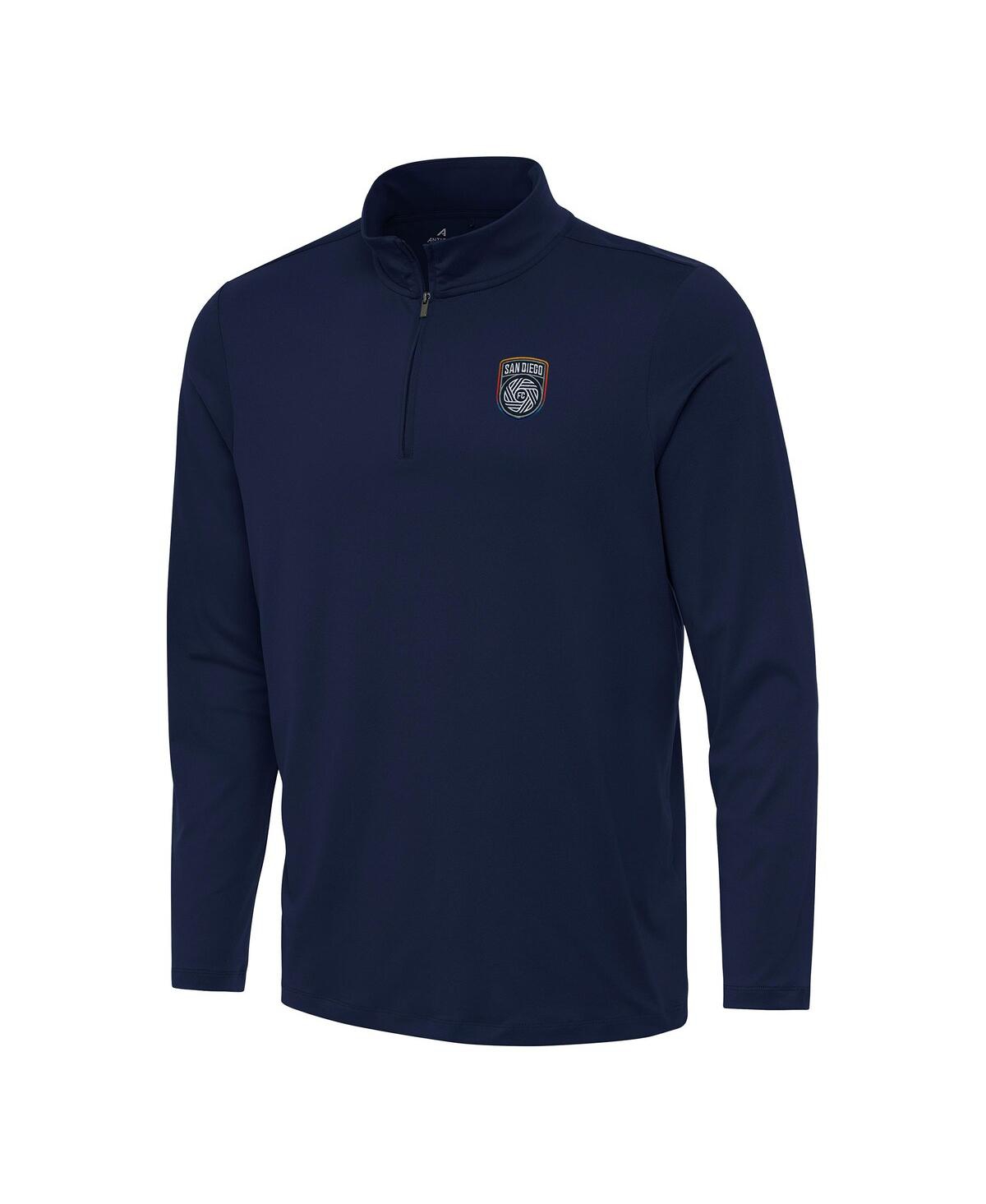 Men's Navy San Diego Fc Reprocess Quarter-Zip Jacket - Navy