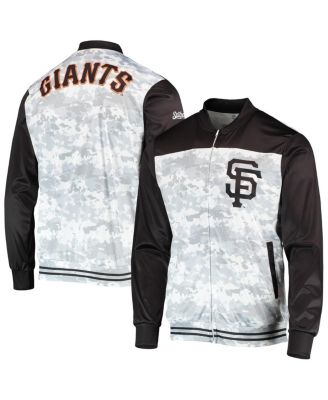 Stitches - Men's Black San Francisco Giants Camo Full-Zip Jacket