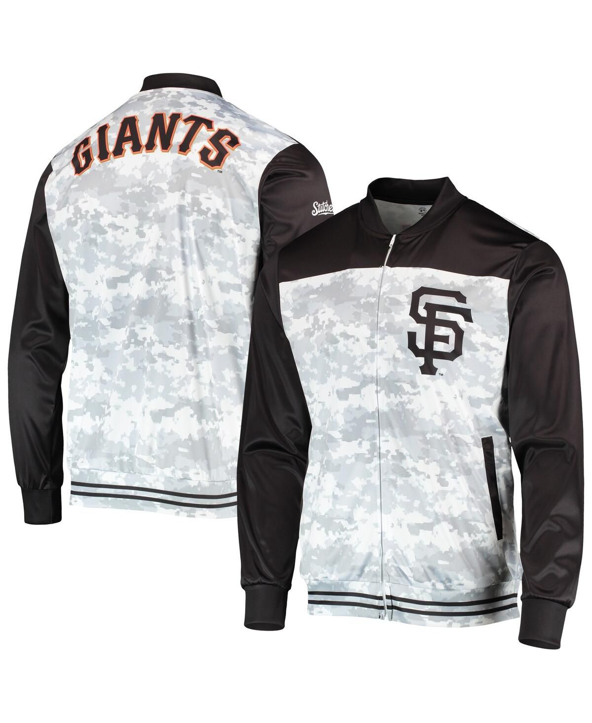 Мужская черная камуфляжная куртка на молнии San Francisco Giants