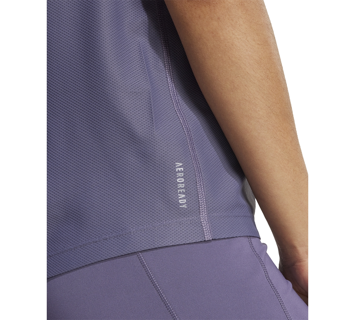 Adidas Originals Women's Own The Run Logo T-shirt In Blue