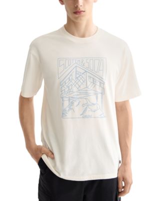 SCOTCH & SODA - Men's Relaxed Fit Short Sleeve Logo Graphic Crewneck T-Shirt
