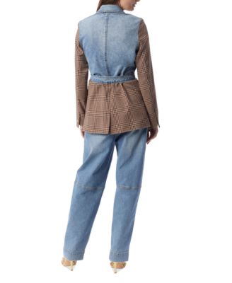 DO by Women's Everly Belted Combo Blazer