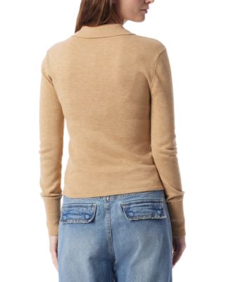DO by Women's Sinead Long-Sleeve Polo Sweater
