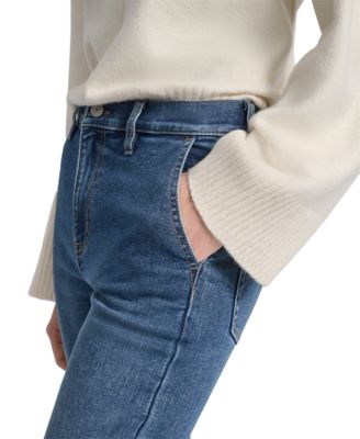 Petite High-Rise Flare-Leg Jeans