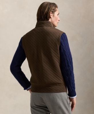 Men's Quilted Double-Knit Jersey Vest