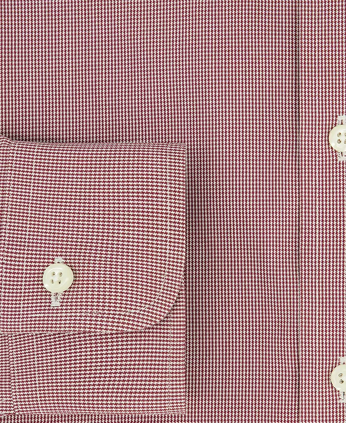 Men's Regular-Fit Spread Collar Micro-Houndstooth Dress Shirt - thumbnail 3