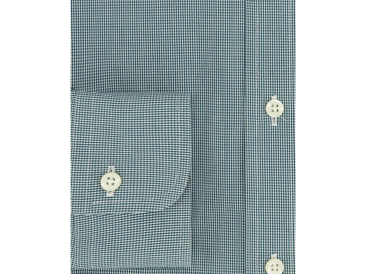Мужская рубашка Brooks Brothers Regular-Fit Spread Collar Micro-Houndstooth Dress Shirt, цвет: Тёмный зелёный — фото 4