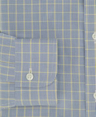 Brooks Brothers Men's Regular-Fit Navy Check Dress Shirt