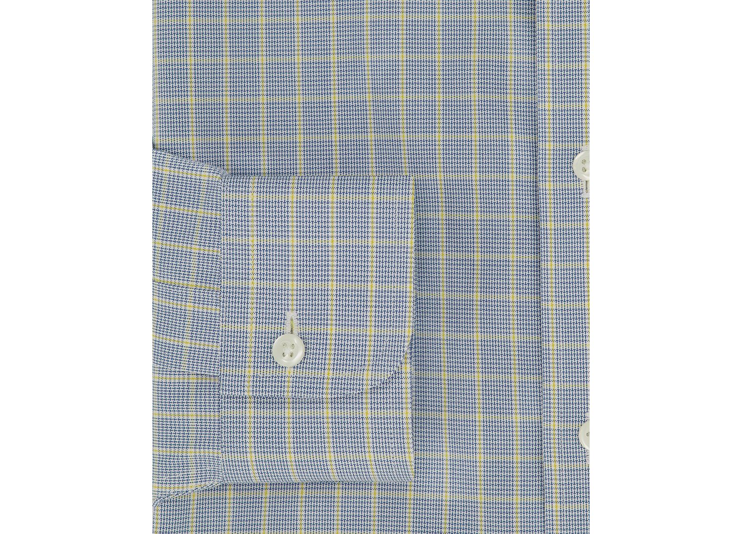 Men's Regular-Fit Navy Check Dress Shirt